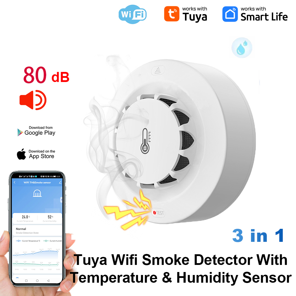 Smart Home Security - Czujnik temperatury i wilgotności Tuya WiFi,