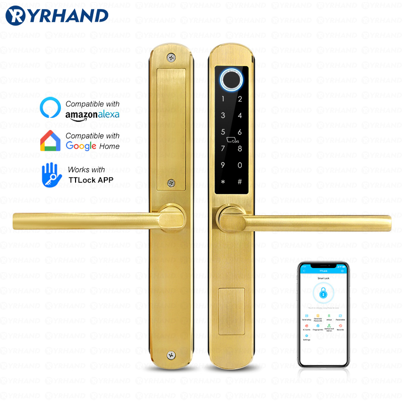 Smart Home Technology - IP66 Złota stal nierdzewna Przesuwane szkło