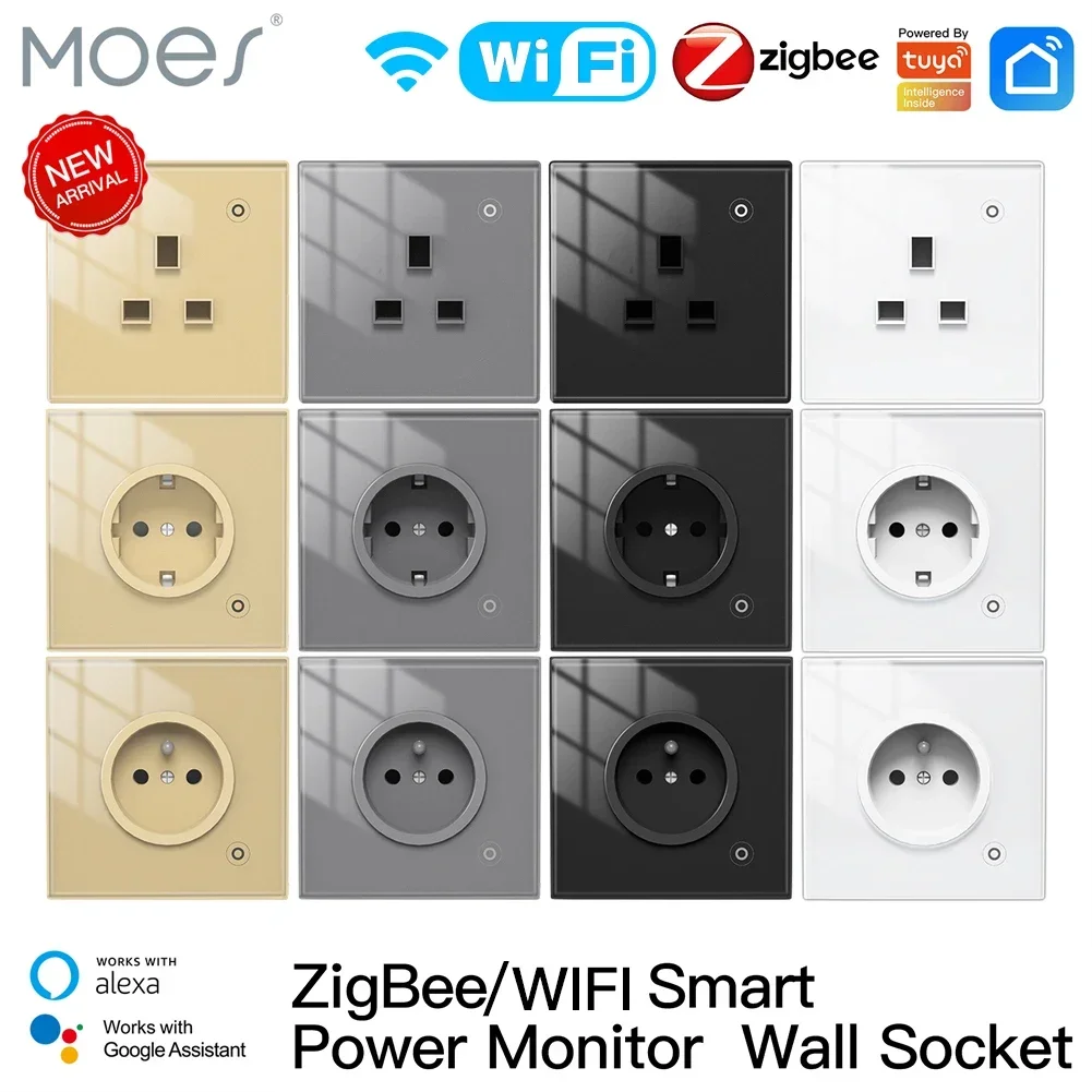 Smart Home Energy Monitor - Moes ZigBee gniazdo ścienne WIFI inteligentny