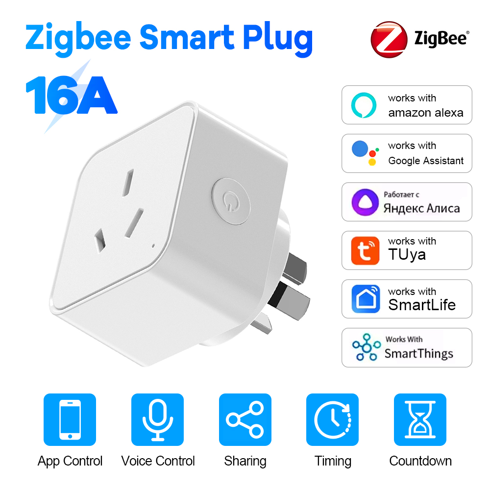 Smart Home Energy Monitor - Zigbee AU inteligentna wtyczka 16A gniazdo