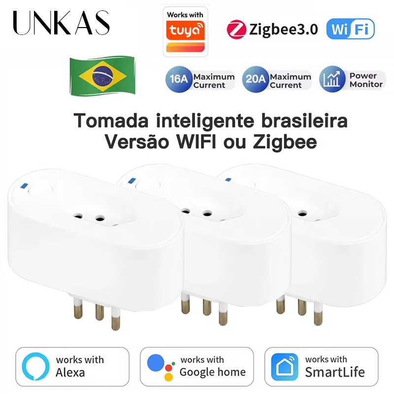 Smart Home Energy Monitor - UNKAS współpracuje z gniazdkami Tuya Brazylia
