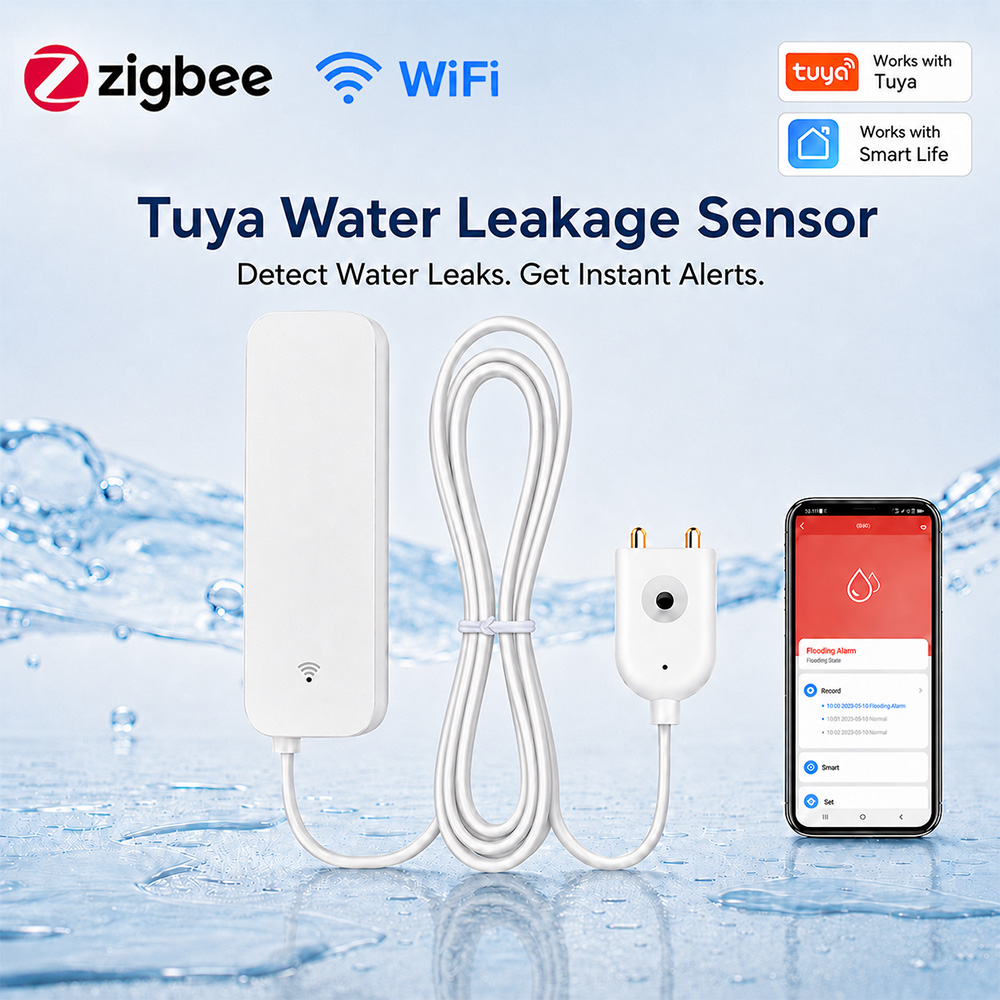 Smart Home Blog - Czujnik wycieku wody ZigBee WiFi, alarm