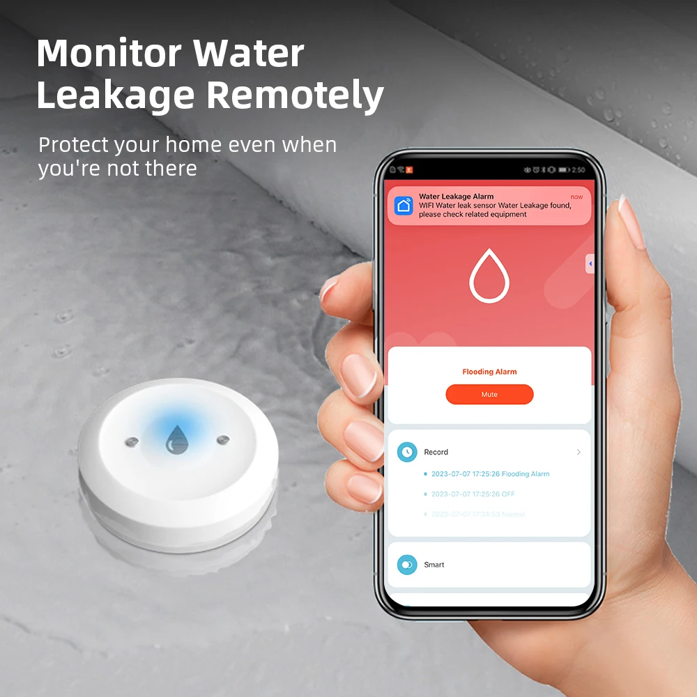 Smart Home Tools - Czujnik wycieku wody Zigbee do inteligentnych