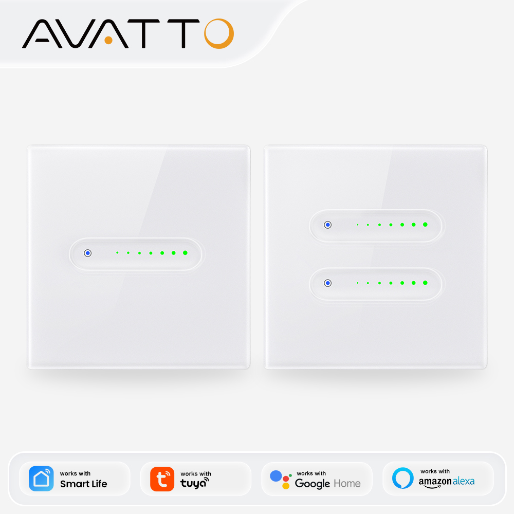 Smart Home Panel - AVATTO WiFi 1/2-kanałowy inteligentny ściemniacz, dotykowy
