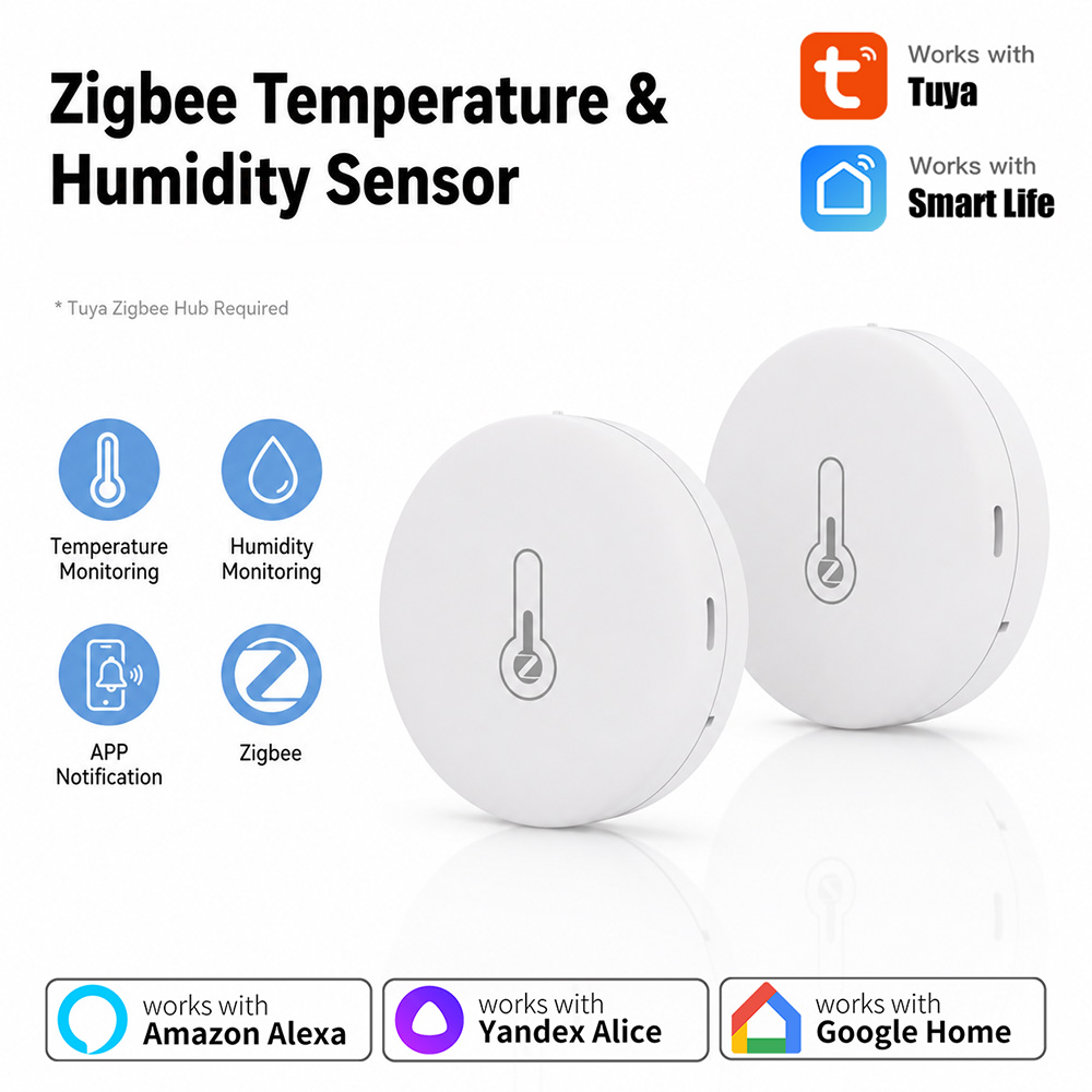 Smart Home Simple - Czujnik temperatury i wilgotności Tuya Zigbee
