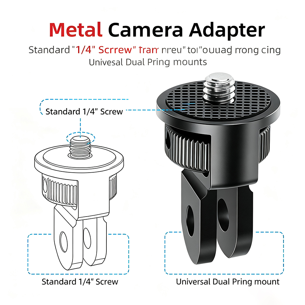 Smart Home Camera Ezviz - Adapter CNC Metalowy z gwintem 1/4