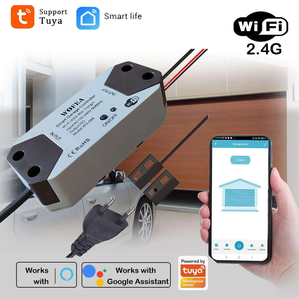 Smart Home Technology - Inteligentny kontroler otwierania drzwi garażowych, wtyczka