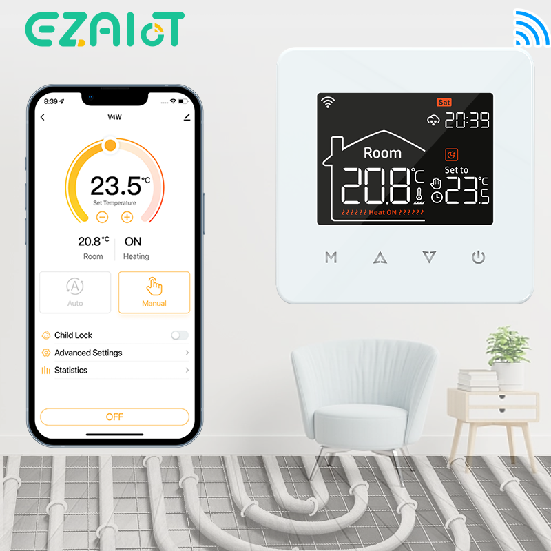 Smart Home Thermostat - Termostat ogrzewania podłogowego WiFi Tuya Inteligentna