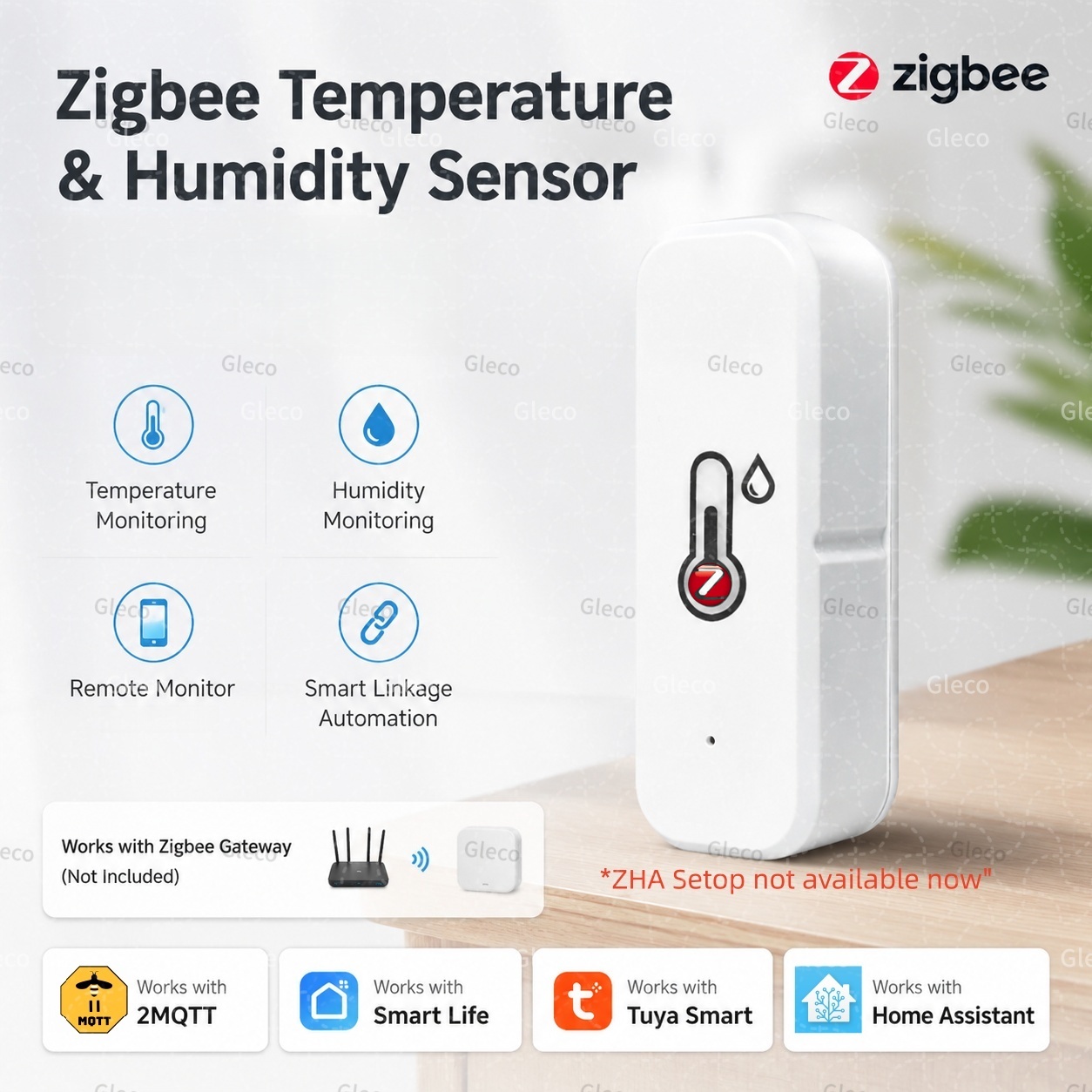 Smart Home Simple - Czujnik temperatury i wilgotności Tuya Zigbee