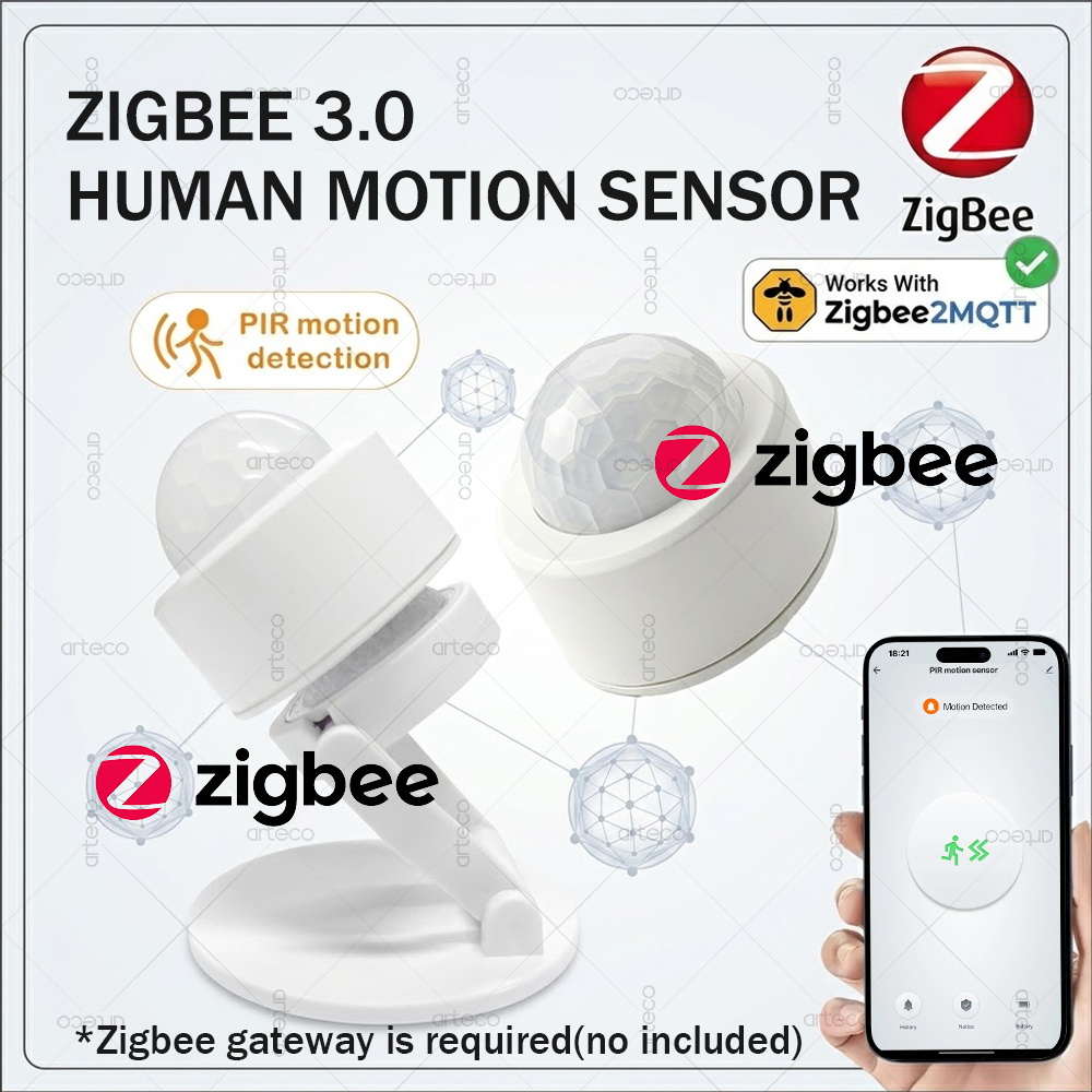 Smart Home Security - Czujnik ruchu PIR Zigbee 3.0 Mini,