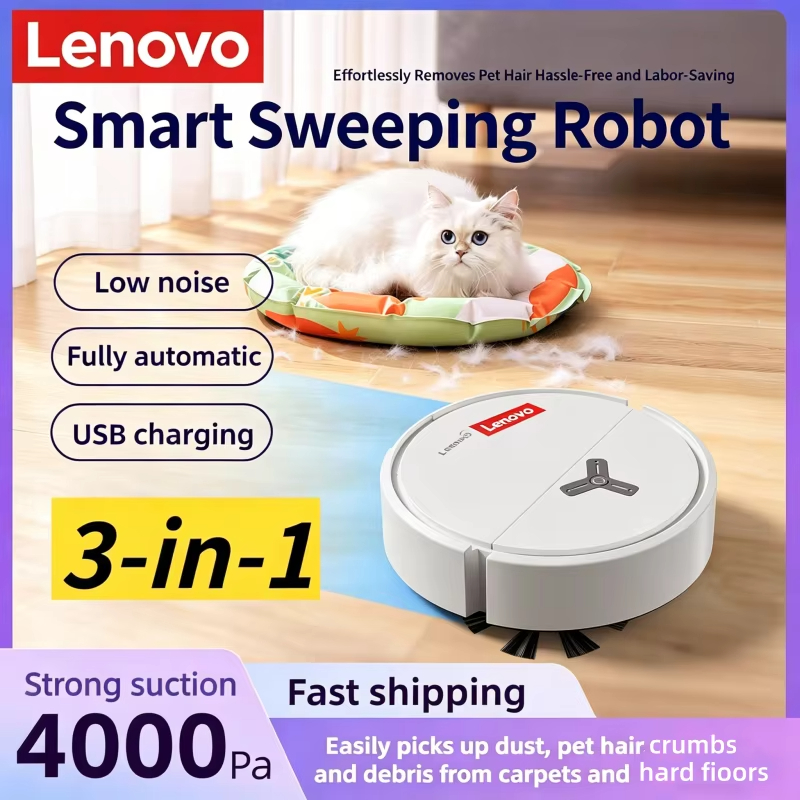Smart Home Tools - Lenovo 3-w-1 Inteligentny Robot Odkurzający Aspirateur