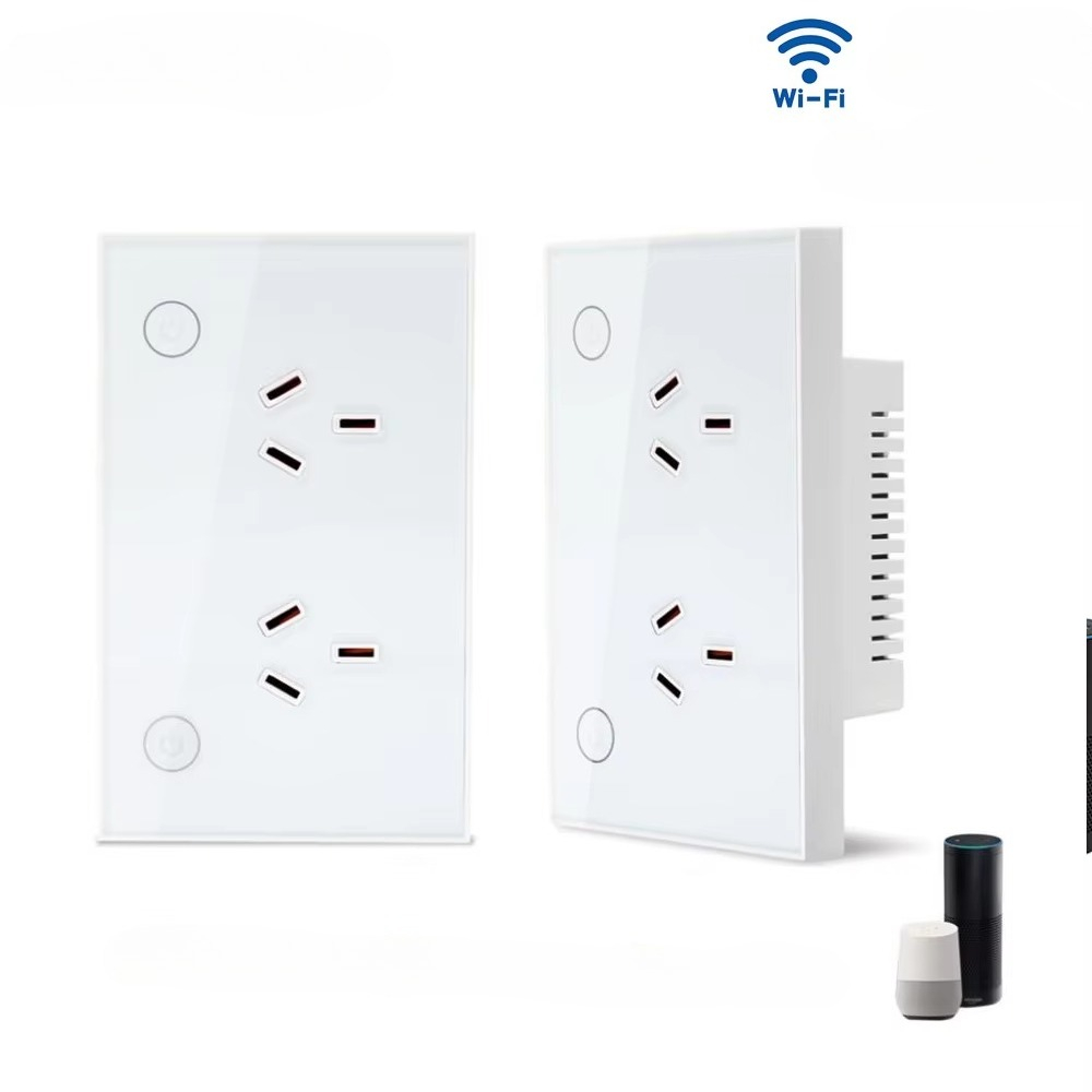 Smart Home Panel - Inteligentne gniazdko ścienne Zigbee Wi-Fi Matter