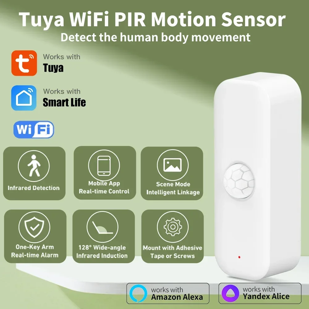 Smart Home Tools - Tuya WiFI Czujnik ruchu PIR Inteligentny
