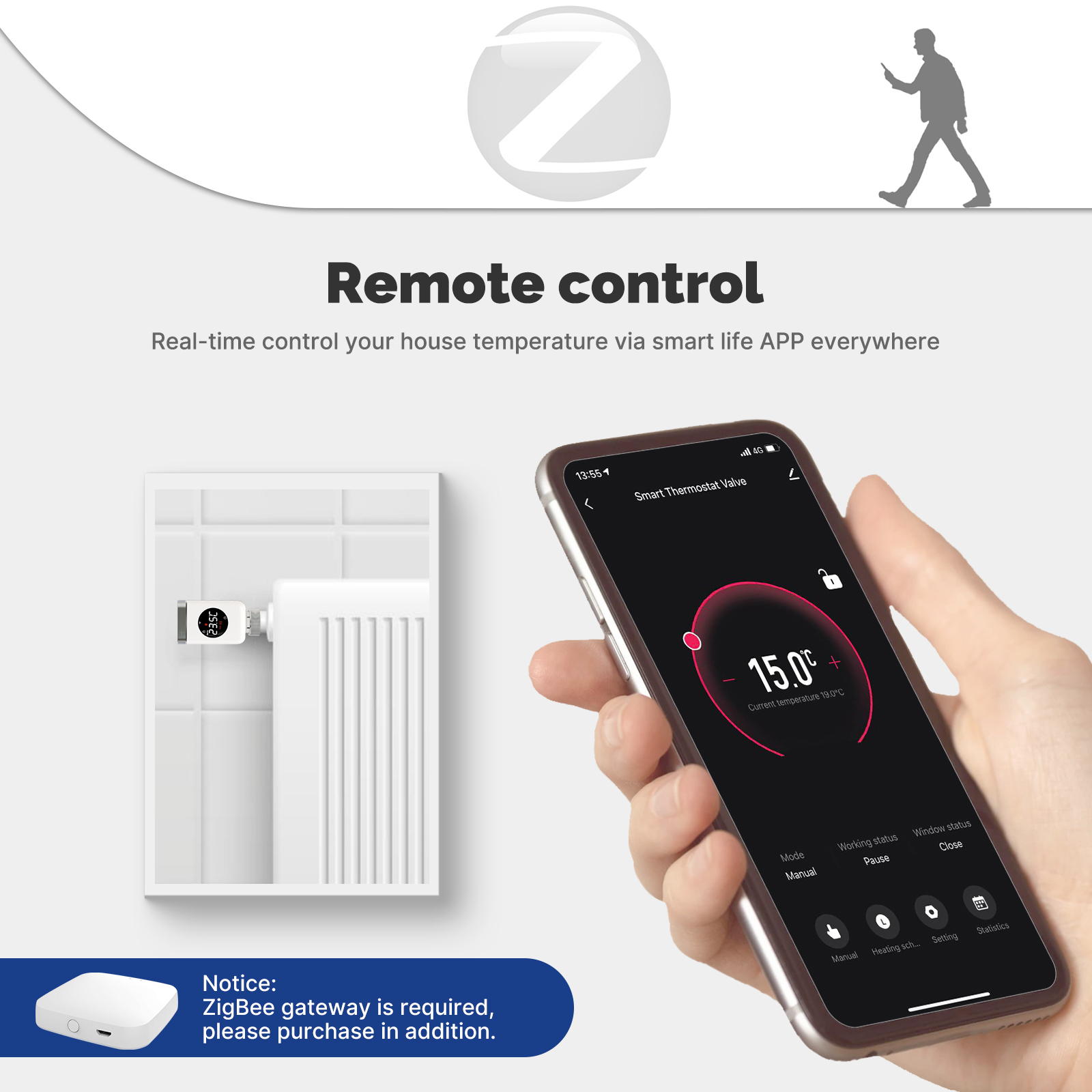 MOES Tuya Smart Wifi/ZigBee te – Smart Home Thermostat recenzja i cena