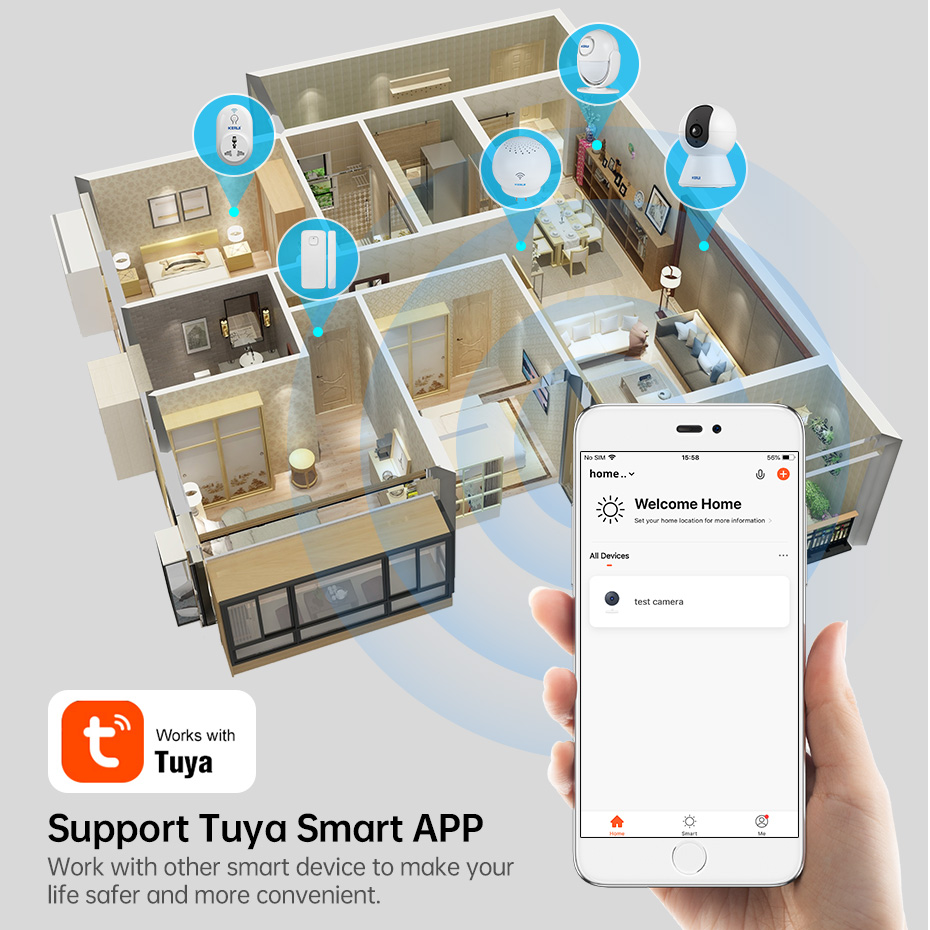 KERUI 4K 8MP Tuya inteligentna – Smart Home Camera Ezviz recenzja i cena