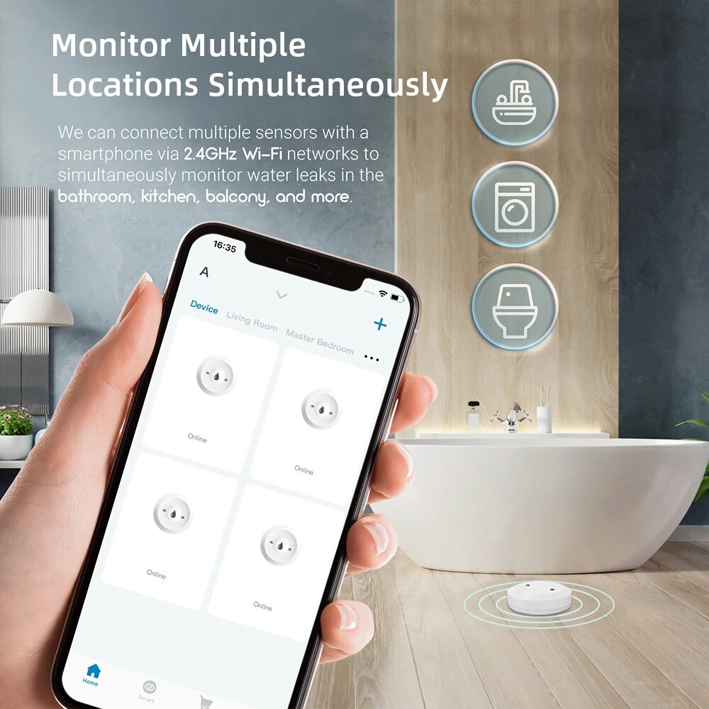 Czujnik wycieku wody Zigbee do – Smart Home Tools recenzja i cena
