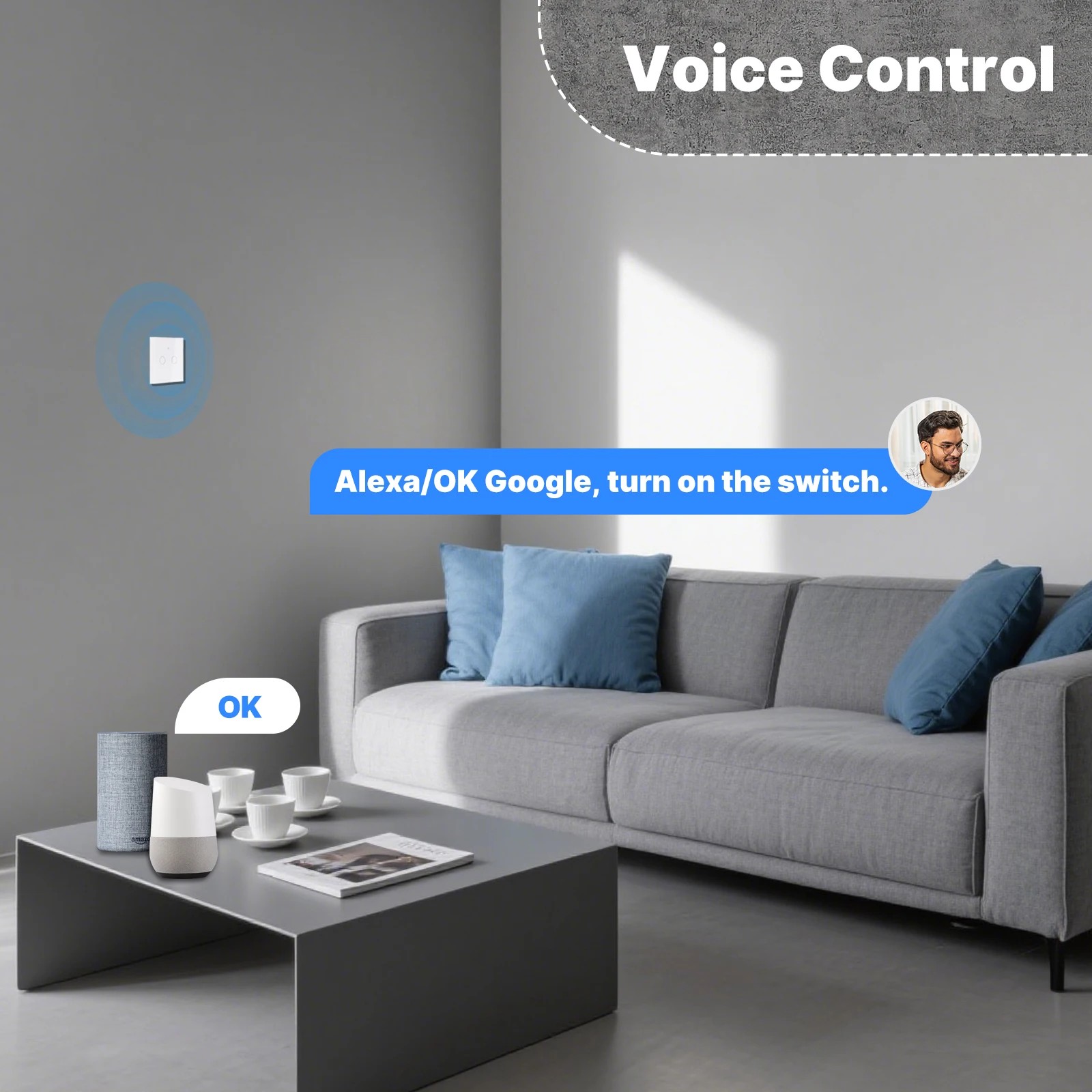 Inteligentny przełącznik dotyk – Smart Home Panel recenzja i cena
