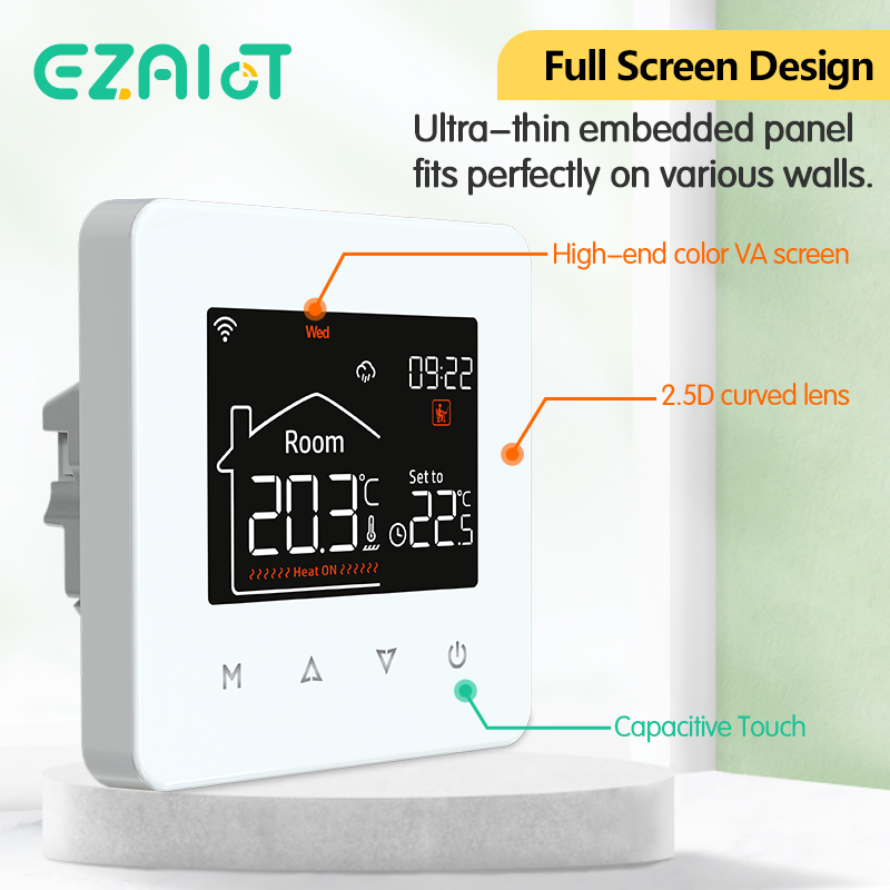 Termostat ogrzewania podłogowe – Smart Home Thermostat recenzja i cena