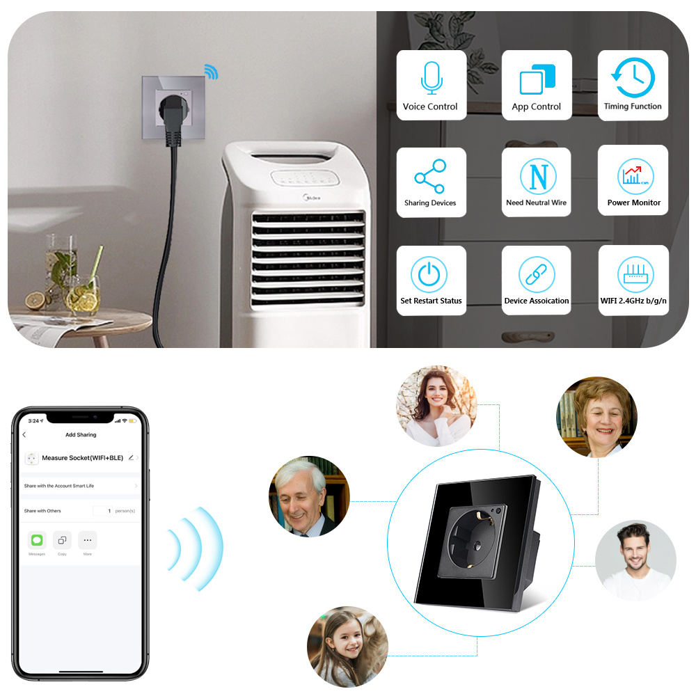 TAWOIA Wifi Gniazdo ścienne St – Smart Home Energy Monitor recenzja i cena