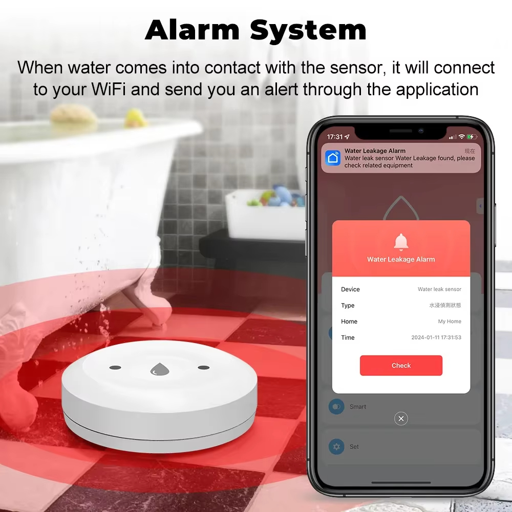 Czujnik wycieku wody Tuya ZigB – Smart Home Tools recenzja i cena