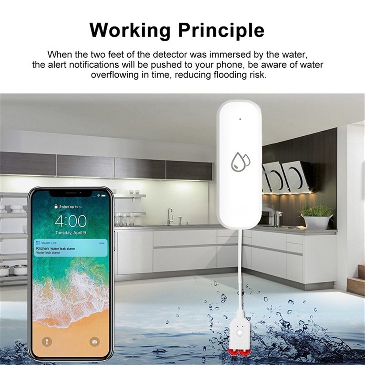 Kompatybilny czujnik wycieku w – Smart Home Security recenzja i cena